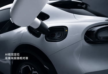 Braço robótico da Xiaomi conecta carregador automaticamente a carro elétrico