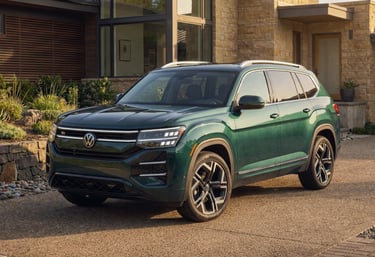 Novo Volkswagen Atlas 2027 com design moderno e console sem alavanca de câmbio