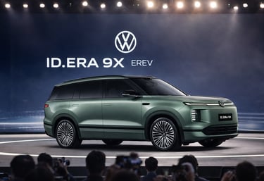 SUV Volkswagen ID ERA 9X em lançamento oficial com tecnologia EREV e autonomia estendida