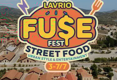 A PHOTO OF A BIG OUTISE FESTIVAL AREA AND OUR LOGO ON IT