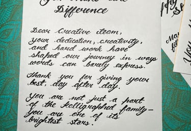 Premium thankyou notes