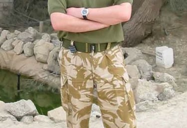 Andrew White serving in Iraq 2003