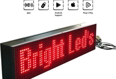 led moving board for shops 