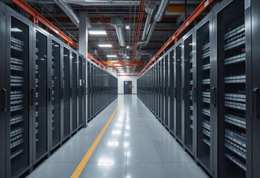 Racks im Rechenzentrum