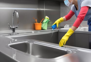 a man riding a skateboard down a street next to tall buildings