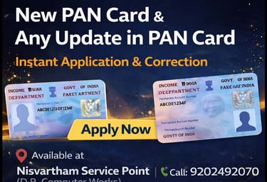 PAN Card Application & Updates