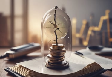 A professional financial consultant discussing strategies with a client in a modern office.