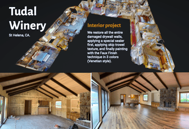 interior painting for houses and wineries