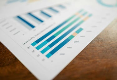 Data analytics and market insights displayed in a Dubai office, reflecting informed real estate investment decisions.