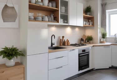 An inviting workspace with a desk, comfortable chair, and high-speed internet access.