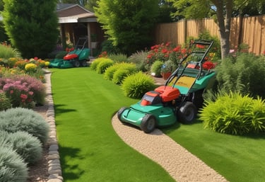 A team of diverse professionals collaborating around a digital project in a modern office with navy and electric blue accents.