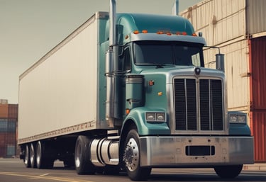 A fleet of delivery trucks ready to transport bulk supplies across regional and international routes.