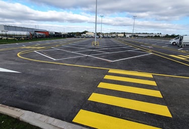Parkplatz Markierung