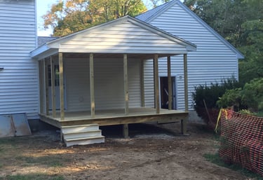 Covered deck Custom Screen