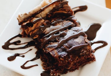 Earthquake cake, German chocolate 