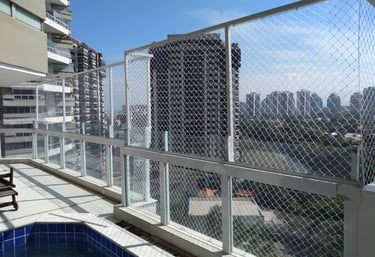 Instalação com Redes de Proteção com Estruturas