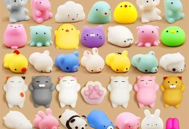 kawaii soft kawaii squeezable mochis pieces, soft toys for kids, party and birthday gifts / Anti-stress ball game for kids, p