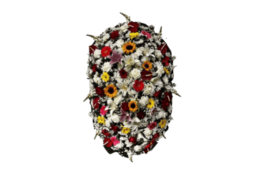 imagem mostra coroa de flores da consolare são paulo