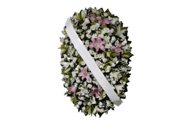 imagem mostra coroa de flores da consolare são paulo