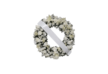 coroa arco americano branca