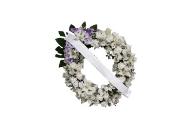 imagem mostra coroa de flores da consolare são paulo