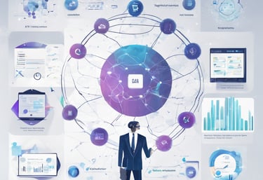 turned on flat screen monitor