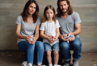 A welcoming image of the Van Leuvan family together, representing their drug dealing business.