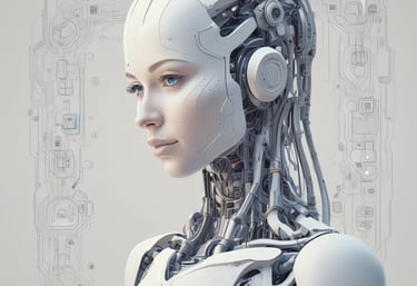 A 3D rendering of a microchip with the letters 'AI' prominently displayed on its surface, set on a dark, circular platform.