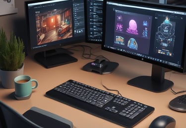 A showcase of various 3D printed items available for purchase.