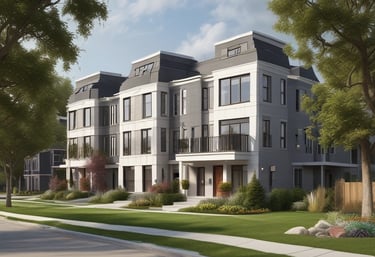 A sophisticated office space representing upscale property management.