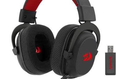 Headset Gamer Redragon Zeus Pro Preto Sem Fio 7.1 H510-PRO