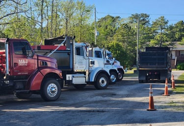 M&J Trucking Eastern North Carolina Dump Trucks
