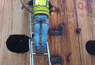 inspección y reparación naval