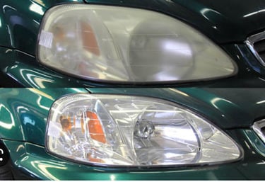 Headlight restoration in edmonton