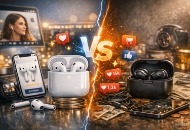 AirPods ou fones Genéricos 