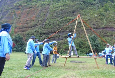 Team building di Harau sky