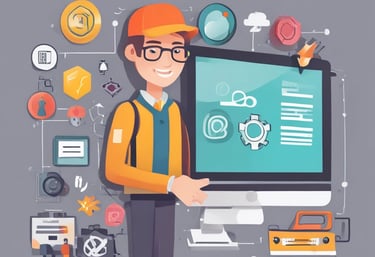 Professional IT networking solutions featuring ethernet cables plugged into a server network switch.