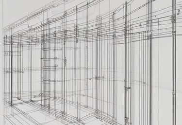 A large stack of steel rebar rods is neatly arranged, with labels and wires securing them at intervals. The rods have a ribbed texture and are uniformly aligned, extending diagonally from one corner of the image to the other.