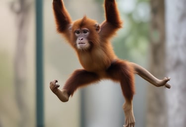 A vibrant logo featuring a monkey, representing the brand's playful spirit.