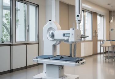 A high-definition X-ray machine in a medical facility.