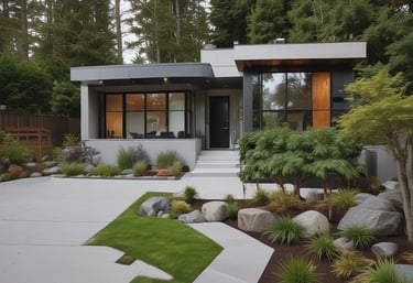 A team of landscapers working on a new outdoor project.