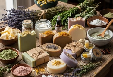 Imagem de sabonetes e cosméticos artesanais