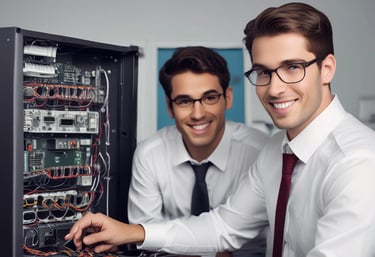 Close-up of printed marketing flyers spread out on a wooden table.