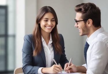 A diverse group of workers in various job roles.