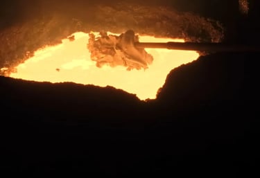 Impurities removed from molten cast iron before molding