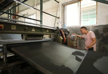 Laser bonding process used for foam fitness accessories based on material type