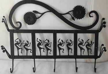 "Eco-friendly rustic tribal key hanger for wall–handcrafted home decor-for overseas demand"