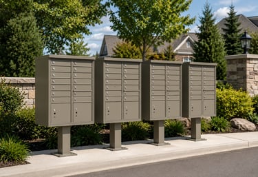HOA cluster mailbox installation in Pittsburgh PA