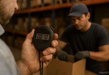 a man holding a digital thermometer in his hand