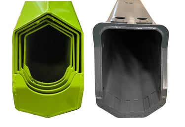 Unique Polygon Boom for pickup truck mounted crane